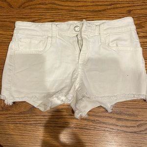 Joes Annie style white denim shorts. Size 24.